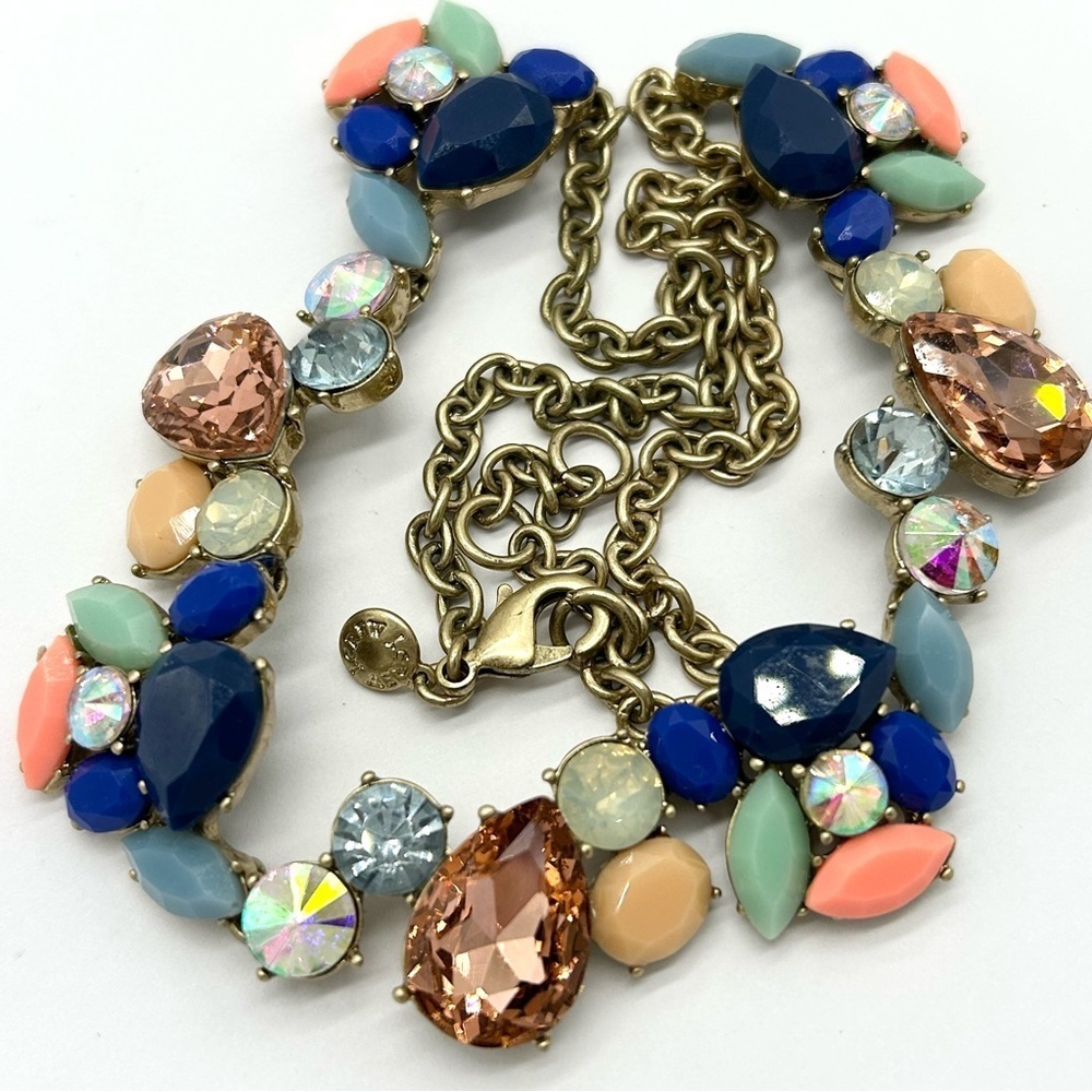 J. Crew Crystal Paint Party Necklace